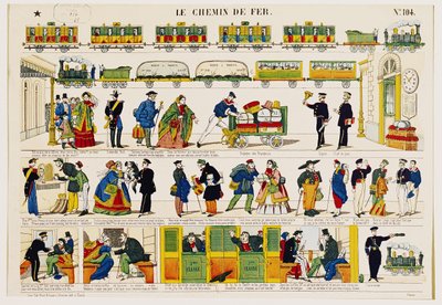 Rail Travel, c.1850 by French School
